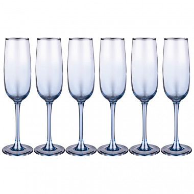 Набор бокалов &quot;Черное море омбре&quot; 175мл. 6шт. — Posudio