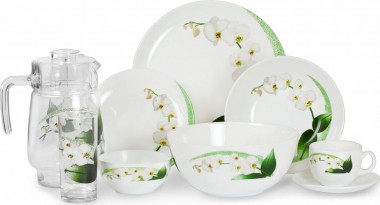 Столовый сервиз 44 предмета Luminarc White Orchid N9430 — Posudio