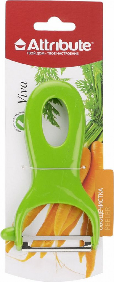 Овощечистка Attribute Viva Grey-Green AGV042 &mdash; Posudio