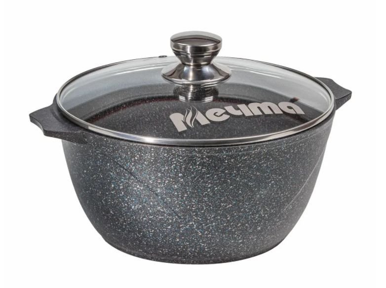 Кастрюля 8,0л. Гранит black фото 1 &mdash; Posudio