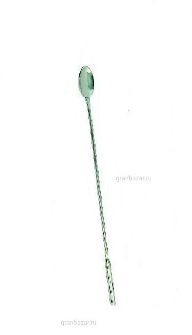 Ложка барменская с утяж. ручк. 31см круг. (Мастергласс) &mdash; Posudio