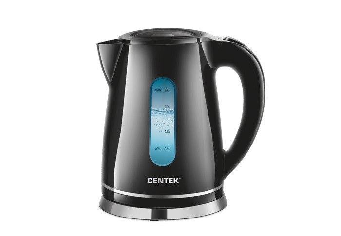 Чайник Cеntek  CT-0043 черн. стекло 2200Вт  2л фото 1 — Posudio