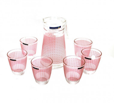 Набор питьевой ГЕЛАКСИ ПИНК 7пр. — Posudio