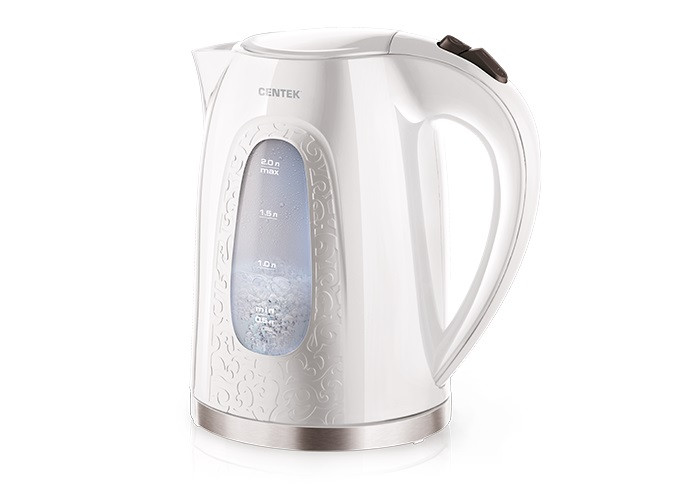 Чайник Centek  CT-0041(WHITE) металл 2200Вт  2,0л фото 1 — Posudio