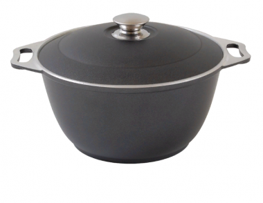 Кастрюля 3 л с декоративным покрытием (черный), Кукмара к31 &mdash; Posudio